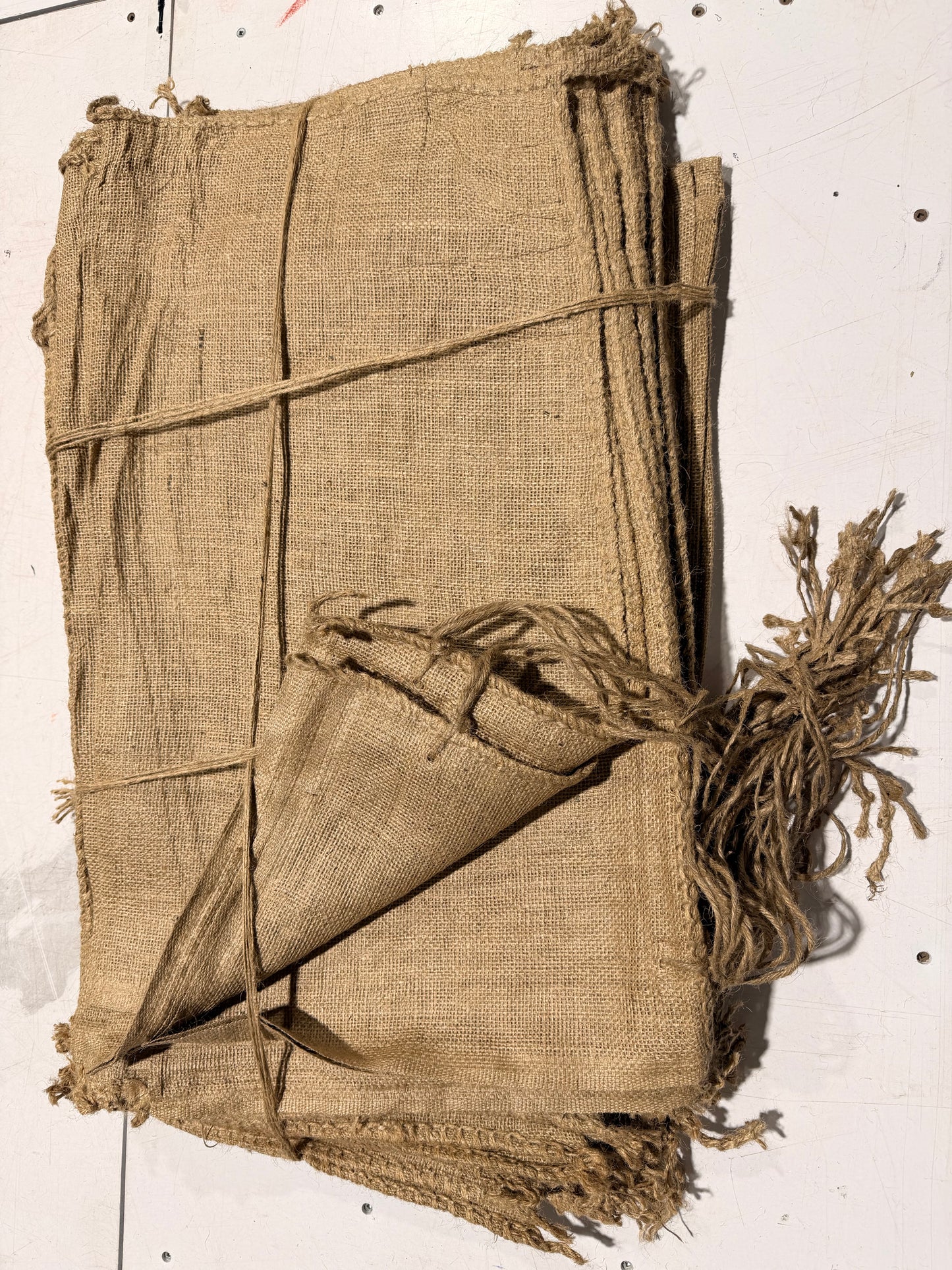 Empty Burlap Sand Bags with Tie - 35×66 cm (14 x 26 in)